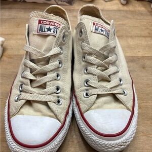 Converse All Star Beige Canvas Sneakers